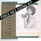 c.1905 Fits-U pince-nez spectacles sizing device optical optician rolled gold