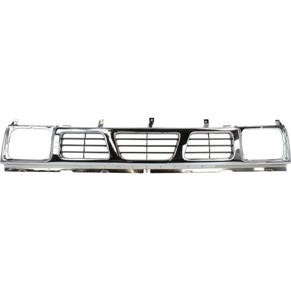 For 93-94 Nissan D21 / 95-97 Pickup Front Grille Chrome Headlights Corner Lights - Изображение 2 из 4