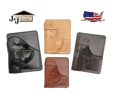 J&J WALTHER PPK PPK/S WALLET STYLE FORMED PREMIUM LEATHER POCKET HOLSTER