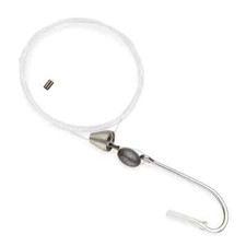 2 Pcs Ballyhoo Pin Rig Stainless 8/0 Hook and Bait Spring 150 lb Mono Tuna Mahi