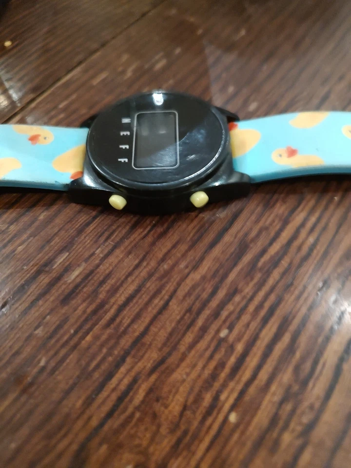 NEFF Daily Digital 5 water resistant Watch Rubber Ducks Black Faced - Image 3 of 4
