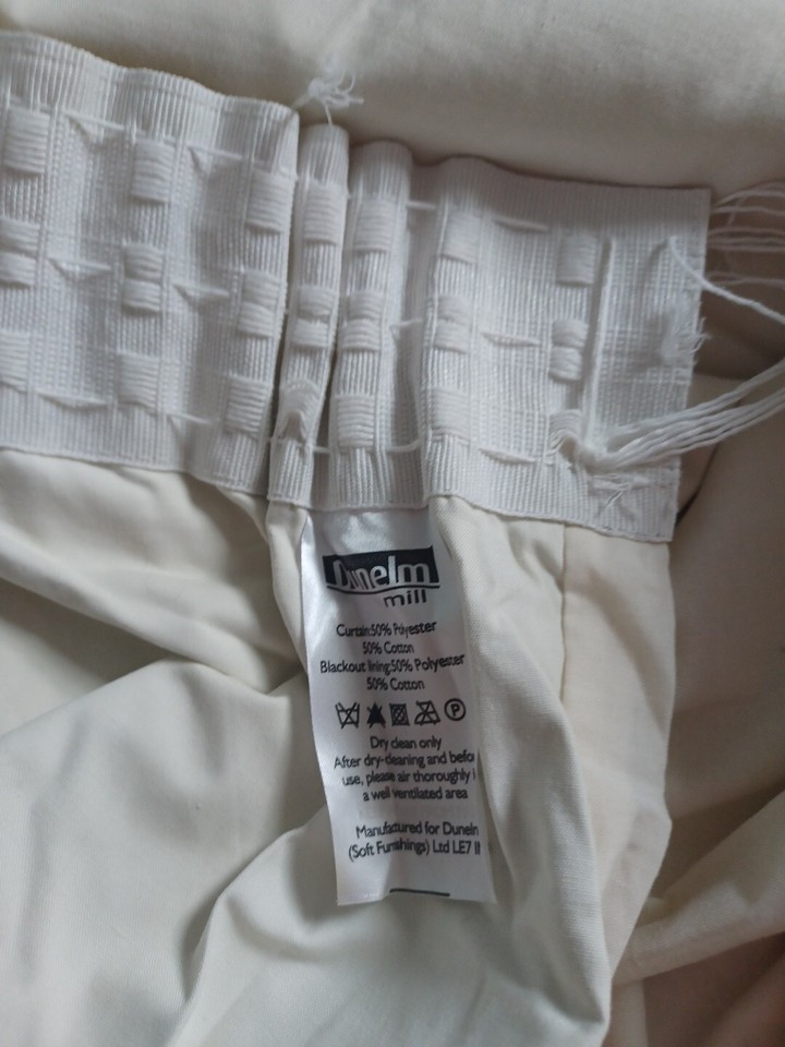 DUNELM MILL BABY NURSERY BLACKOUT CURTAINS / COT SIDE / HOLDER