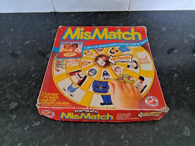 SELTEN VINTAGE 80ER PETER PAN POP O MATIC MISMATCH SPIEL FRUSTRATION KOPFSCHMERZEN
