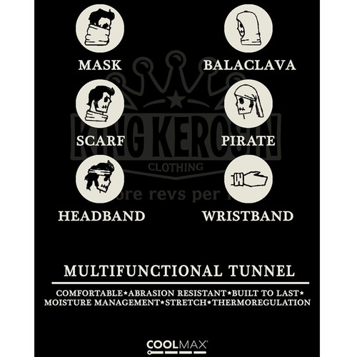 King Kerosin Vintage Multifunktionstuch Schlauchschal - Speedway Tunnel - Bild 3 von 3