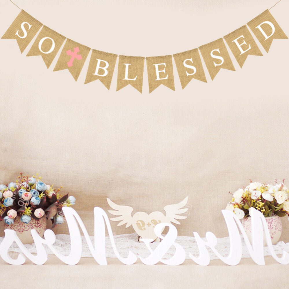 Baby Communion Party Banner Infant Bunting Christening Decorations eBay