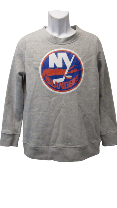 New-Minor-Flaw New York Islanders Mens Size M Medium Gray Sweatshirt