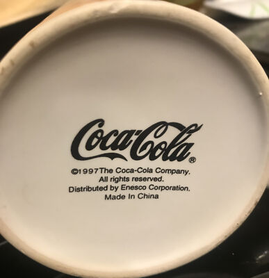 Rare Vintage 1997 Enesco Fountain Service Coca Cola Coffee Mug Cup Plant  Holder | eBay