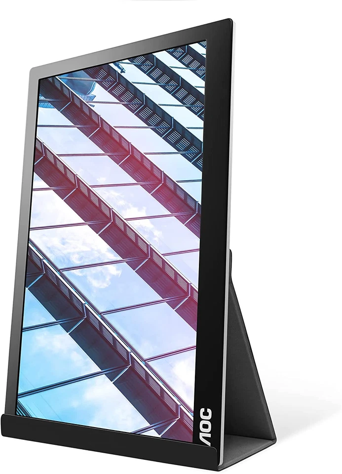 AOC i1601P 16 Inch Portable monitor FHD USB-C 60Hz Smart Cover Auto Pivoit Ultra - Image 3 of 4