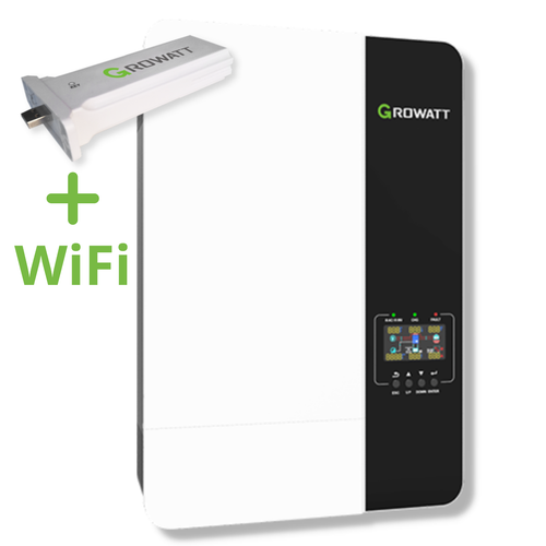 Growatt SPF5000ES 5000W 48V Inverter Off Grid + Wifi Now Available