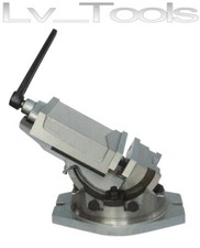 MORSA GIREVOLE 125MM INCLINABILE GHISA MORSE A MACCHINA  BASE GIREVOLE
