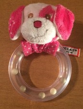 Douglas Pink Dog Teether Rattle