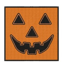 Scary Pumpkin Patch Embroidered Iron-On Halloween Horror Witch Magic Cosplay