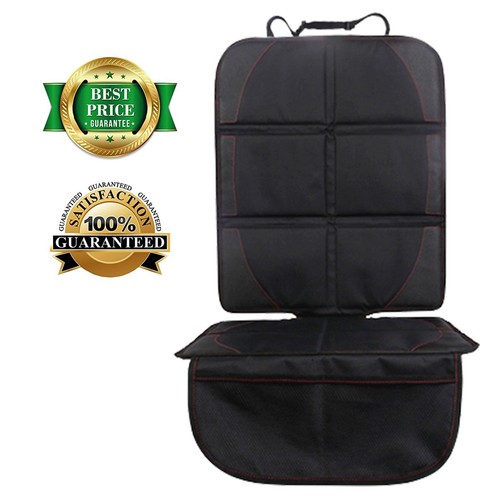 [Heavy Duty] Black Waterproof Leather Car Seat Mat Protector Thickest