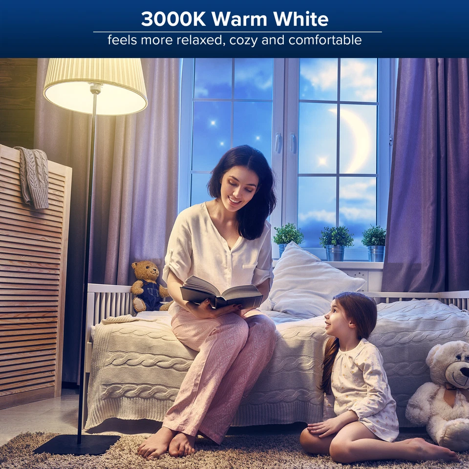 12 pcs LED Light Bulbs 900lm 9W=60W 3000K Warm White A15 E26 Replacement SANSI - Image 2 of 4