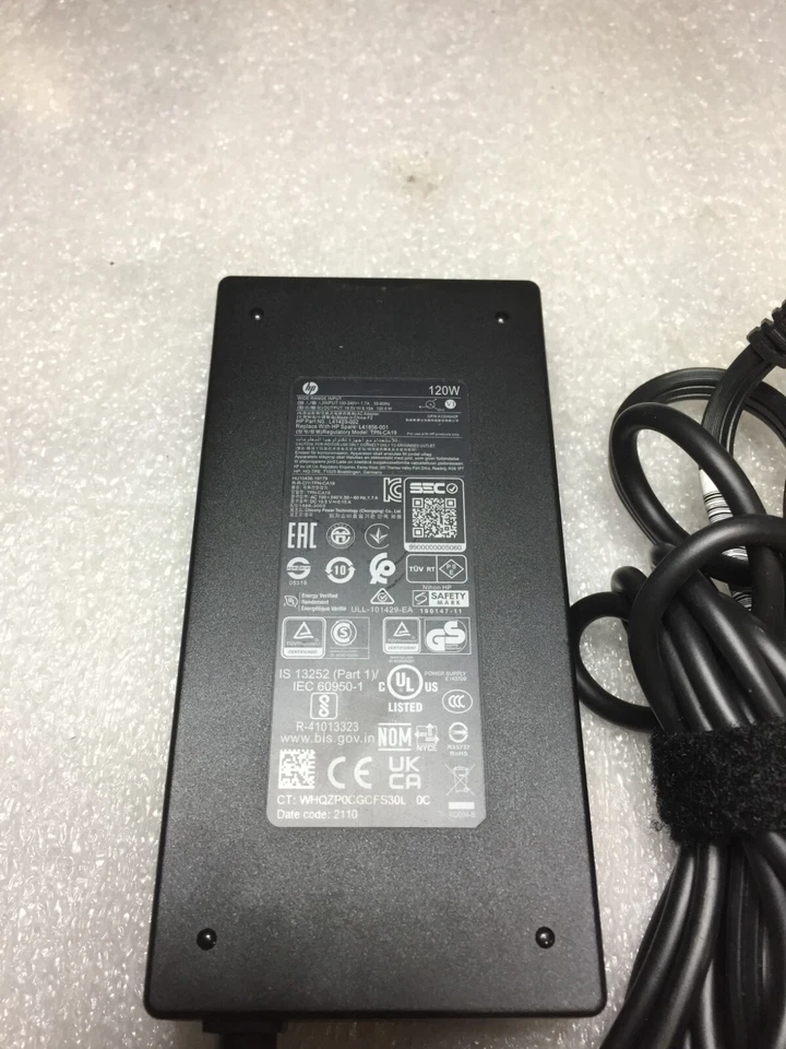 Adaptador de corriente punta azul genuino HP L41856-001 19,5 V 6,15 A 120 W ENVÍO GRATUITO Foto 2 de 4