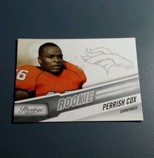 PERRISH COX 2010 PANINI PRESTIGE RC ROOKIE FOOTBALL CARD # 280 B0437. rookie card picture