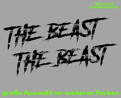 2x The Beast Aufkleber Auto 140mm viele Farben Sticker JDM Krallen Bear - Bild 1 von 4
