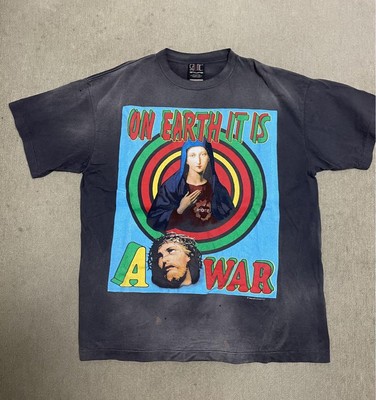Saint Michael SS Tee On Earth Black XL Short Sleeve T-Shirt JAPAN 