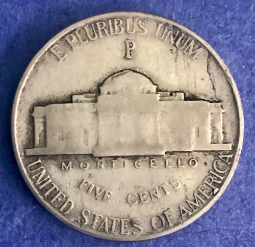 1945P Jefferson Nickel - Picture 2 of 2