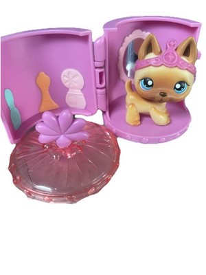 LPS 2007 Portable Pets German Shepherd #212 w/ Tiara and Vanity Carrier