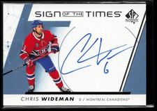 2022-23 SP Authentic Sign of the Times #SOTT-CW Chris Wideman