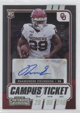 2021 Contenders Draft Picks Campus Ticket 67/99 Rhamondre Stevenson Auto 9r9