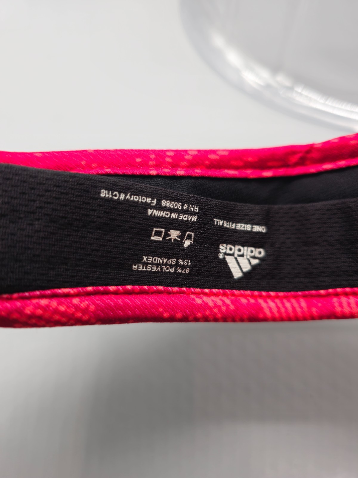 Adidas Visor Hat Cap Strapback Black Pink Adizero Climacool Sportswear Womens thumbnail 5