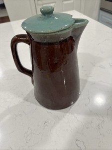 John B Taylor Country Fare Zanesville 9.5” Coffee Pot with Chipped Lid