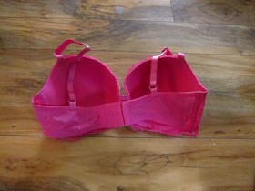 Victoria's Secret DREAM ANGELS Hot Pink Lace Lined Demi Bra Size 38D