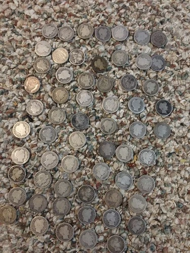 61 Barber Dimes - $6.10 face value 90% silver