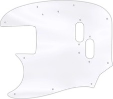 WD Custom Pickguard For Left Hand Fender 1966-1983 USA Mustang Bass #45T Clea...