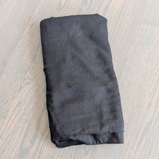 Women's Large Square Black Hijab / Scarf