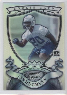 2007 Bowman Sterling Refractor 75/199 Daymeion Hughes #38 Rookie RC 0c4