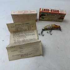 Vintage Fishing Lure Heddon River Runt Spook Sinker Jointed Bait With Box