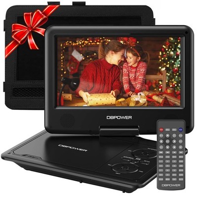 11.5'' Portable Player, 5-Hour Built-in Rechargeable Battery, 9'' Swivel Screen...