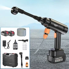 Portable Cordless Electric High Pressure Water Spray Gun Car Washer Cleaner Tool