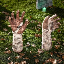 JOYIN Halloween Zombie Arm Yard Stakes, Ground Breaker Graveyard Lawn Decor