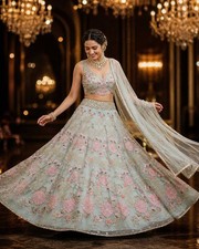 Indian Ethnic Bollywood Lehenga Choli Designer Party Wedding Bridal Lehnga Wear
