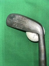 Hickory Wood Shaft Golf Club JIGGER JOHN PATRICI H1 EDINBURGH SCOTLAND H246