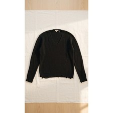 Archival Helmut Lang Oversized Black Sweater Ragged Knit Size S