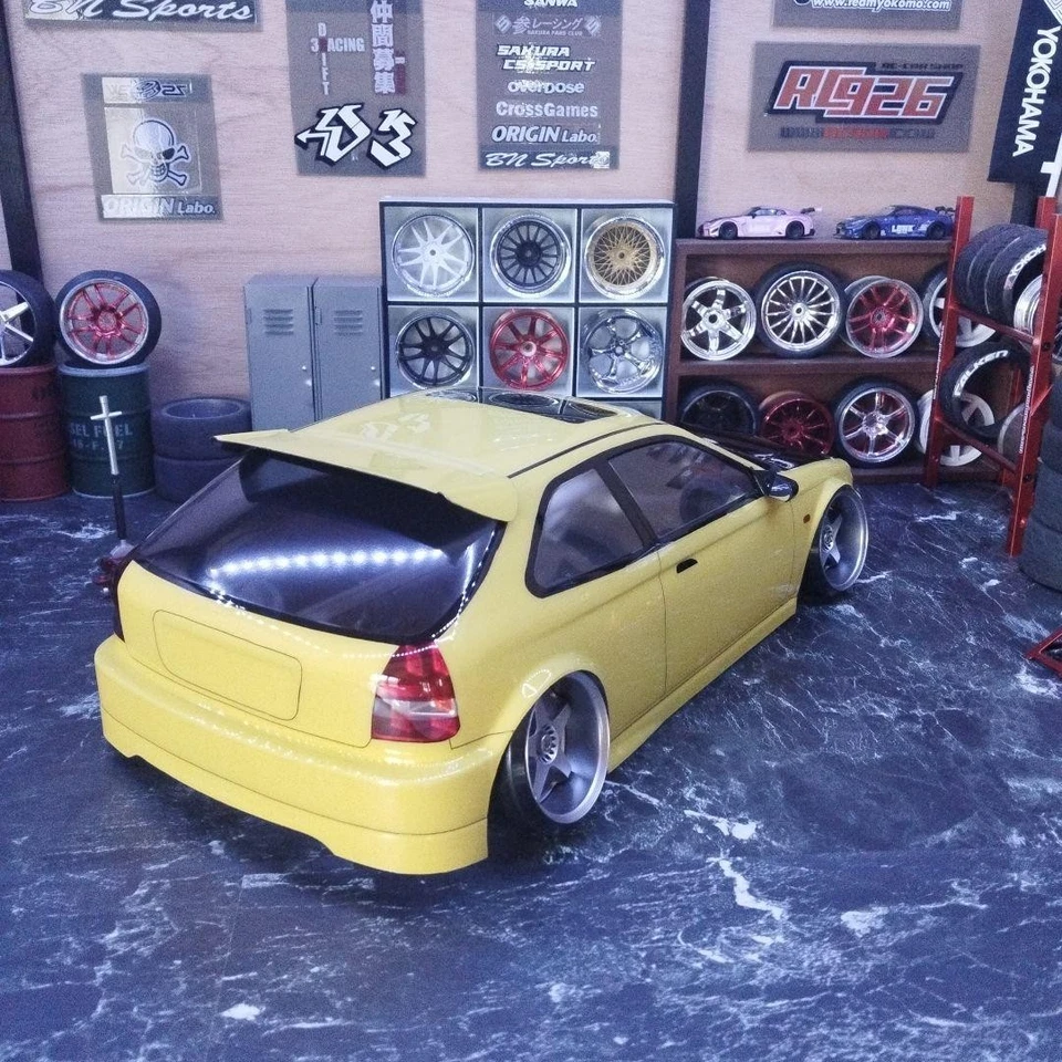 Unused Abc Hobby Honda Civic Ek 1/10 Rc Car Body Shell Unpainted Lexan Drift - Image 4 of 4