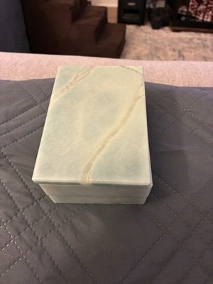 Vintage Genuine Volterra Alabaster Swivel Top by Ducceschi. Hand Carved. Italy