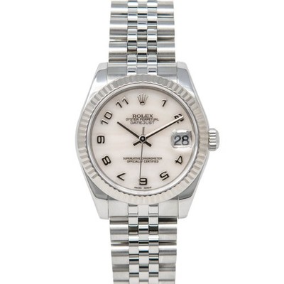 Rolex Women's Datejust 31 178274 Steel & White Gold Mother of Pearl