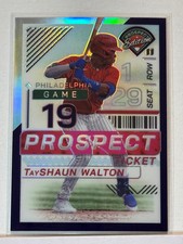 2024 Panini Prospects Prospect Ticket Holo Purple #51 TayShaun Walton 81/99