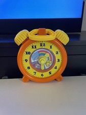 Unimax 1982 Wind Up Musical Toy Clock Plays Mary Had A Little Lamb Vintage