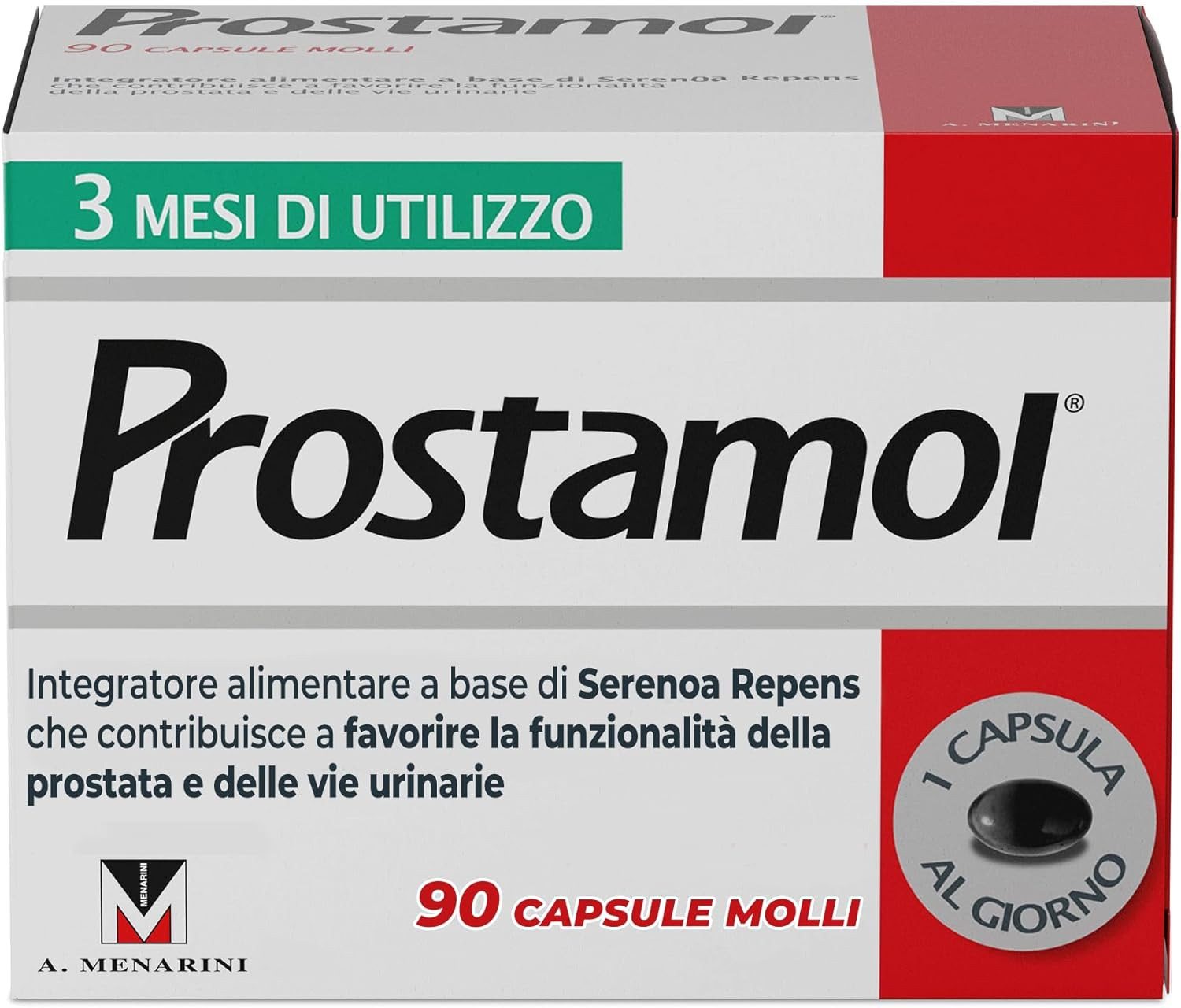 Serenoa Repens 320 mg 90 Capsule Molli - Integratore Prostata Naturale