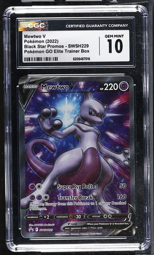 Mewtwo V graded CGC 10 for sale on eBay