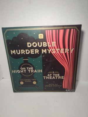 Talking Tables Double Murder Mystery Night Train & Theatre Game NEW Sealed