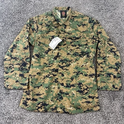 Chaqueta American Apparel Maternidad Pequeña Regular Verde Bosque Digital Camuflaje USMC - Imagen 1 de 4