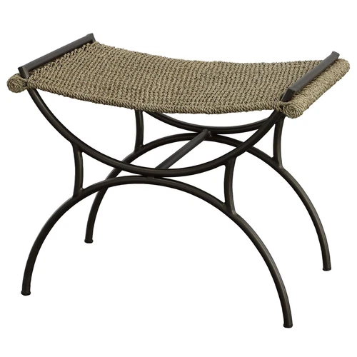 Uttermost Playa Seagrass Small Bench - Picture 3 of 4
